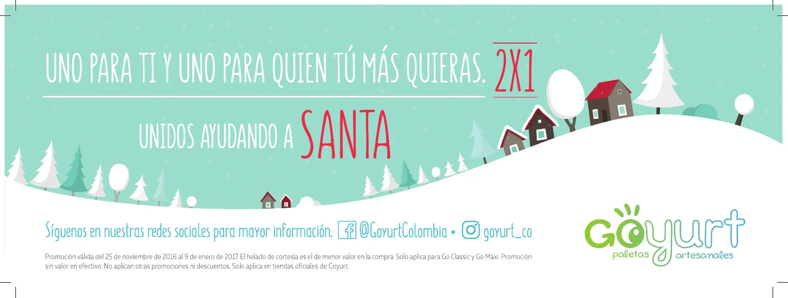 Christmas counter front