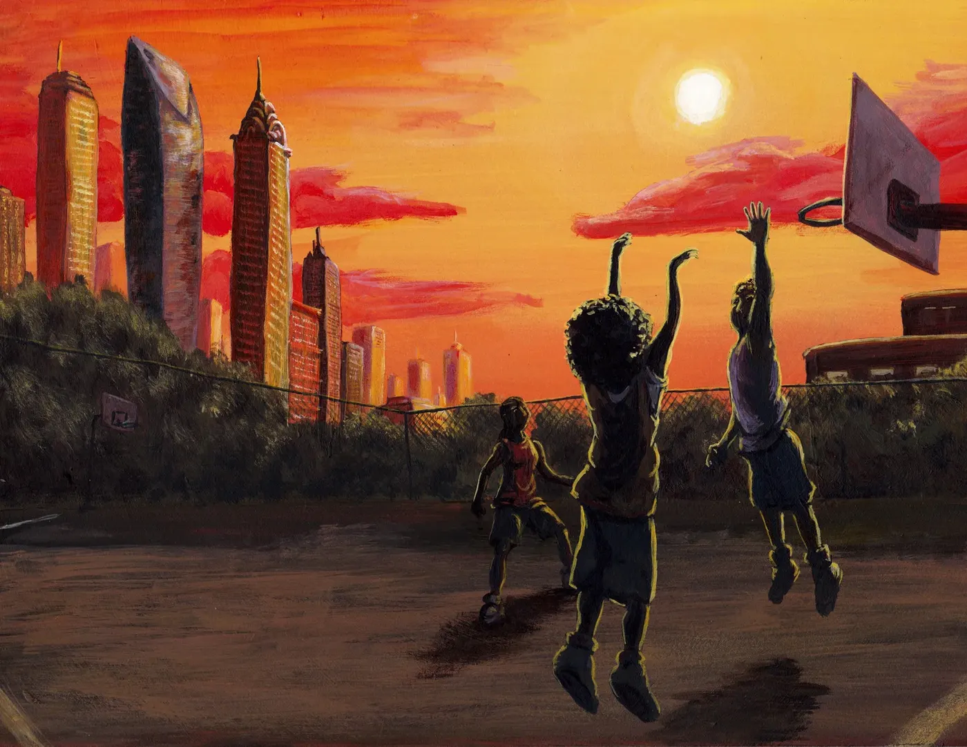 Freedom, painting by Santiago Briceño for the New York edition