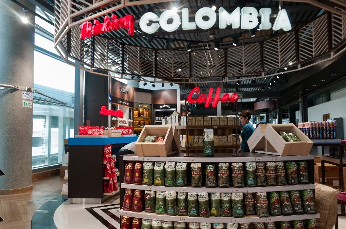 Colombia corner in the Main Shop