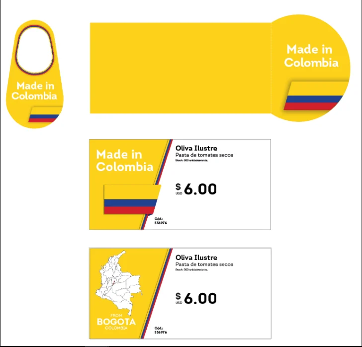 Made in Colombia label system