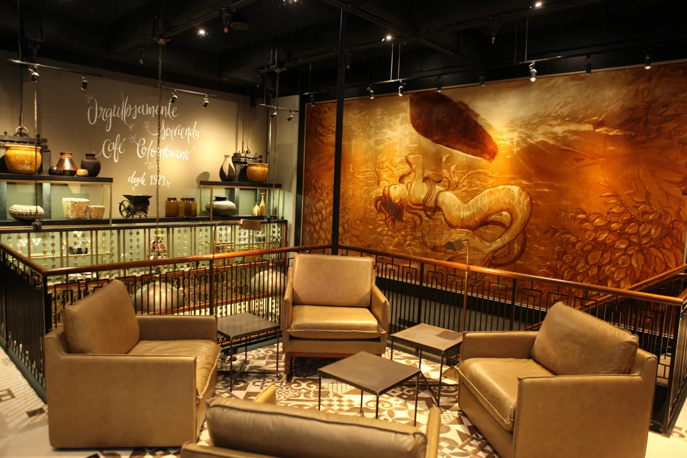 Lounge mural, Parque 93