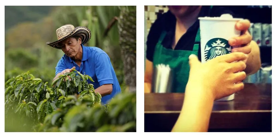 100% Colombian coffee post
